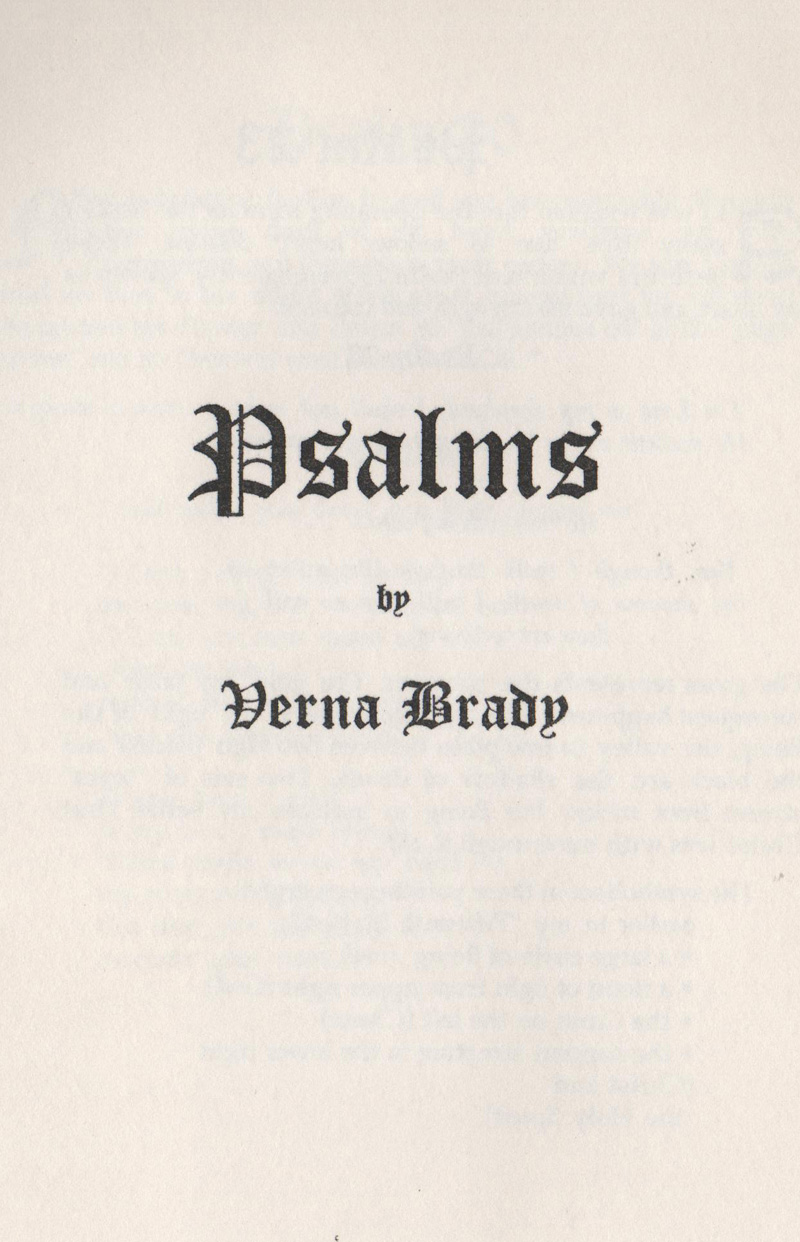 psalms titel page